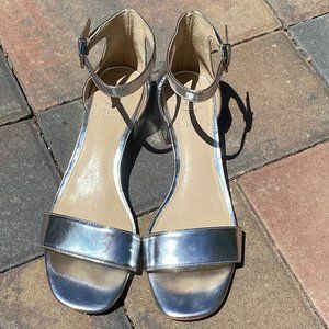 Silver Vince Camuto Heel Wedges